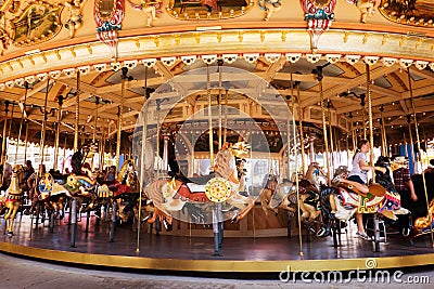 Carousel, Luna Park, Melbourne Editorial Stock Photo