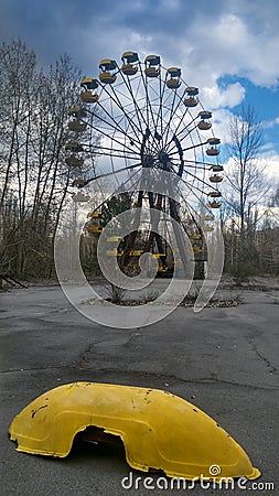Carousel in Pripyat Stock Photo