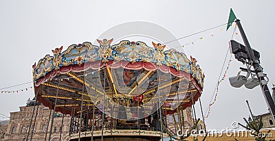 Carousel at Red Square, Moscow, Russia Editorial Stock Photo