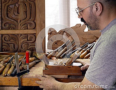 Carpenter Stock Photo