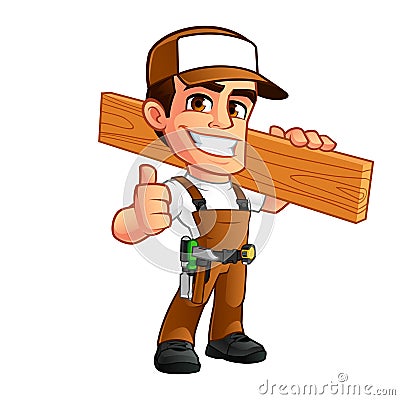 Carpenter Vector Illustration