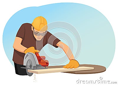 Carpenter Vector Illustration