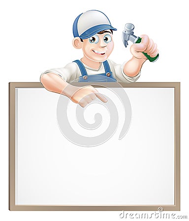 Carpenter sign Vector Illustration