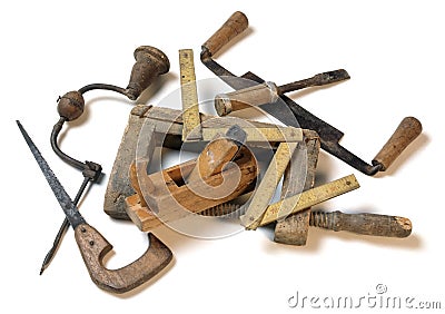 Carpenter tools Stock Photo