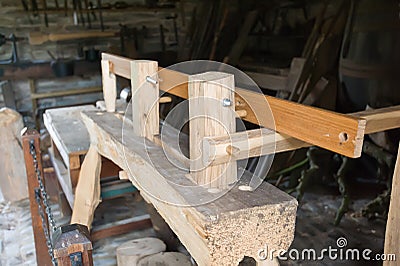 Carpenter workshop Stock Photo