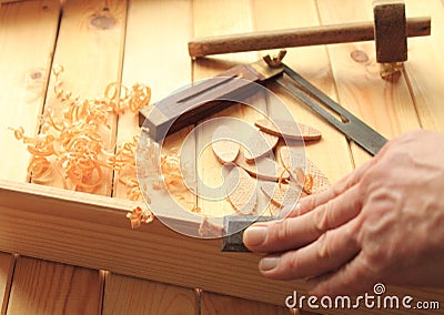 Carpentry and Joinery Tools Stock Photo