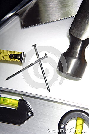 Carpentry tools Stock Photo