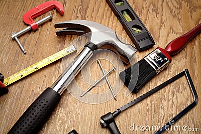 Carpentry Tools Stock Photo