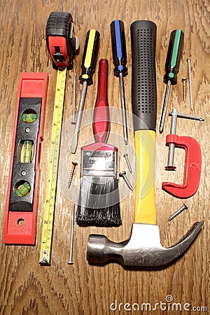 Carpentry Tools Stock Photo