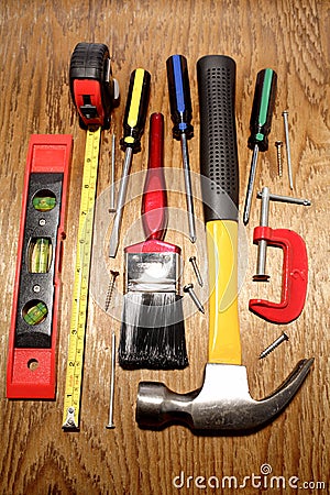 Carpentry Tools Stock Photo