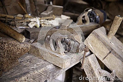 Carpentry tools Stock Photo