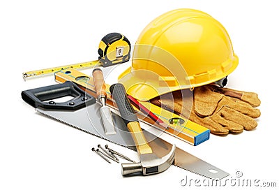 Carpentry tools Stock Photo