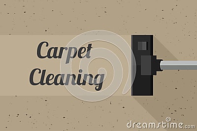 Carpet cleaning banner Vector Illustration