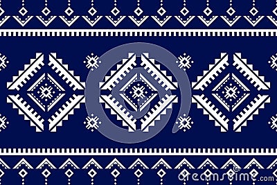 Carpet tribal pattern art. Geometric ethnic seamless pattern traditional. Aztec ethnic ornament print. Mexican style Vector Illustration