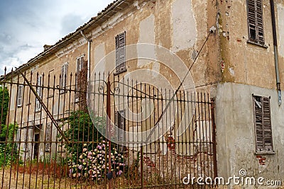 Carpignago, historic rural village in Pavia province, Italy Stock Photo