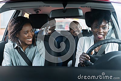 Carpool Ride Share Service App Stock Photo