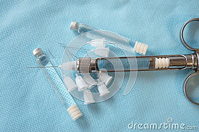 Carpool syringe for local dental anesthesia Stock Photo