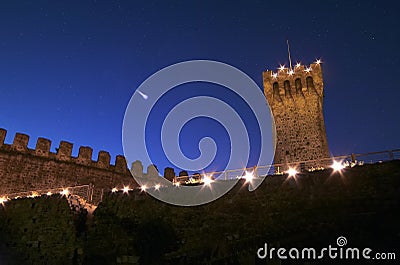 The Carrarese Castle of Este, Padua, Italy Stock Photo