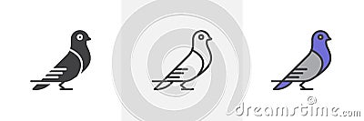 Carrier pigeon icon Vector Illustration