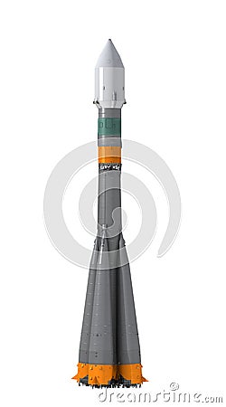 Carrier rocket Soyuz-Fregat Stock Photo