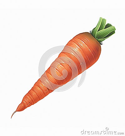 Carrot Cartoon Illustration