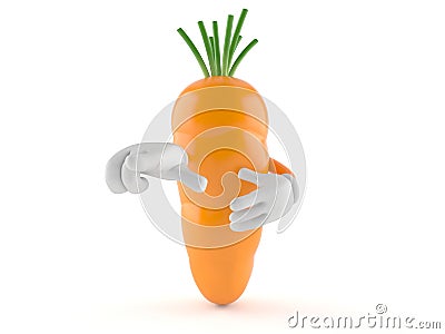 Carrot character Stock Photo