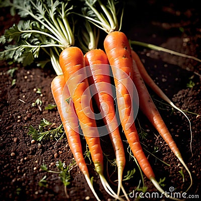 Carrot fresh raw organic vegetable Stock Photo