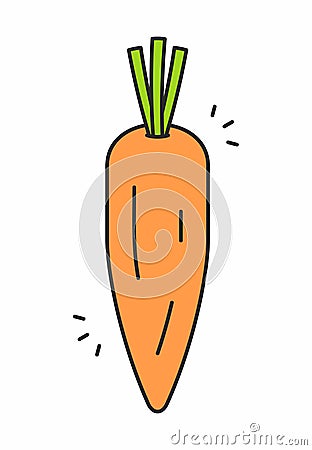 Carrot icon Vector Illustration