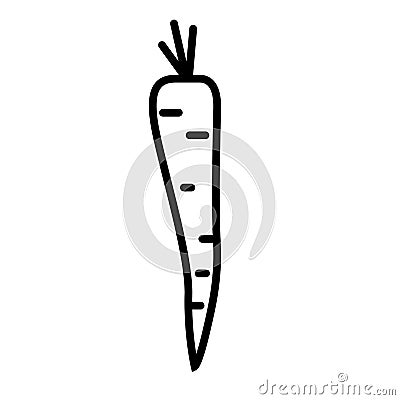 Carrot linear icon Vector Illustration