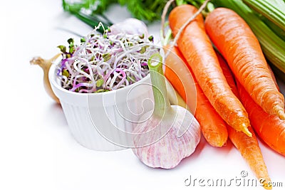 Carrot. Healthy lifestile. Green concept Stock Photo