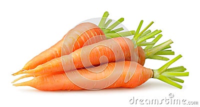 Isolated carrots Stock Photo