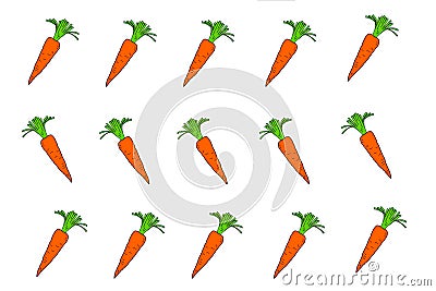 Carrots are a root vegetable Stock Photo