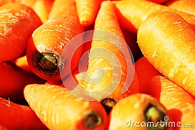 Carrots Vegetables eaten raw as snacks or cooked Stock Photo