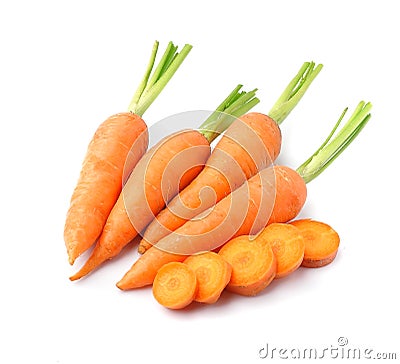 Carrots vegetables isolated Stock Photo