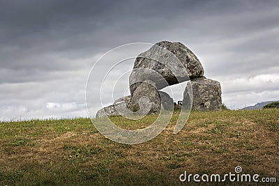 Carrowmore megalithic cemetery Stock Photo