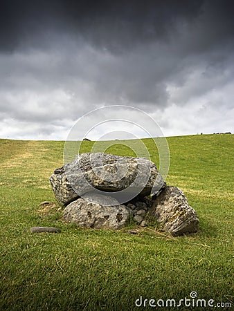 Carrowmore megalithic cemetery Stock Photo