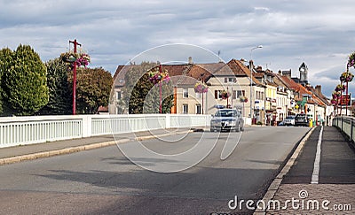 Cars driving on a road in france Editorial Stock Photo