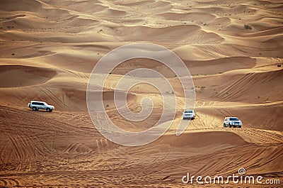 Cars in Dubai Stock Photo