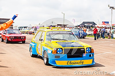 Cars line up before a race on zwartkops Editorial Stock Photo