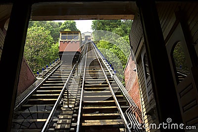 Cars on Monongahela Incline Stock Photo