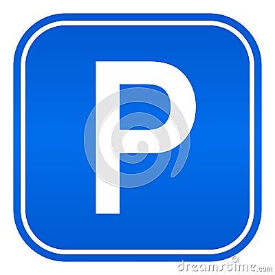 Cars parking sign Vector Illustration