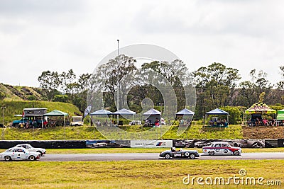 Cars racing on zwartkops Editorial Stock Photo