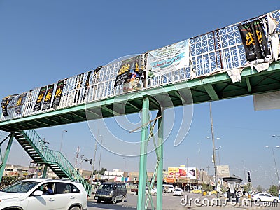 Cars runing on the roads of Karbala, Iraq Editorial Stock Photo