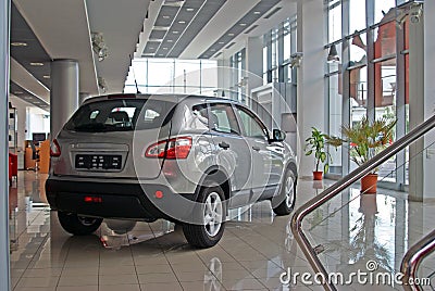 Cars showroom Stock Photo