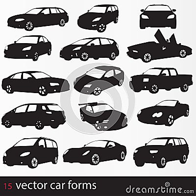 Cars silhouette Cartoon Illustration
