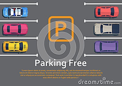 Cars on parking. Stock Photo