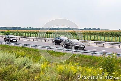 Cars in traffic Editorial Stock Photo