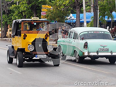 Cars Of Varadero Cuba Editorial Stock Photo
