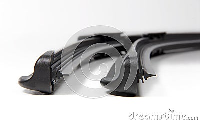 Cars windshield wipers Stock Photo