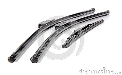 Cars windshield wipers Stock Photo